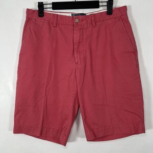 VTG Polo Ralph Lauren Chino Shorts Mens Size 32 (31x10 Measured) Pink Navy Pony